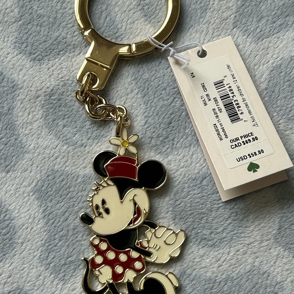Kate Spade Gold and Red Minnie Mouse Key Holder - Picture 2 of 4